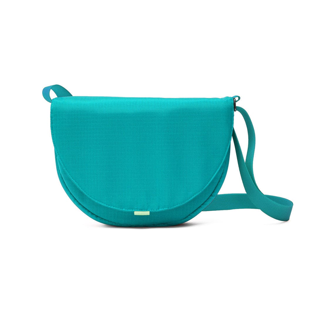 small purse aqua